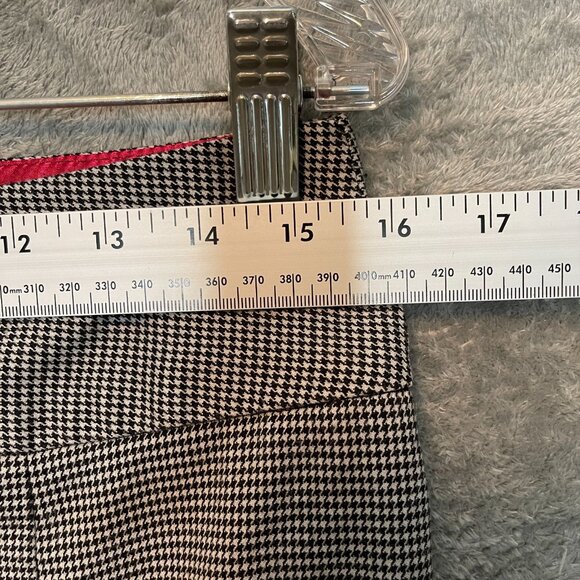 Y2K Charlotte Russe Women Dark Goth Coquette Micro Houndstooth Pencil Skirt 8 - Picture 8 of 13